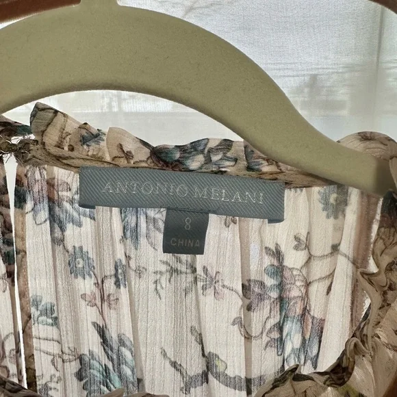 Floral Print Women's Dress - Picture 3 of 3